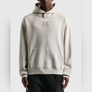 Fear Of God Seventh Collection FG Hoodie Concrete White Size Medium